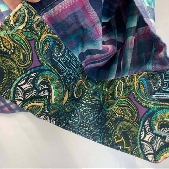 ROBERT Graham Neerav Cotton Button-Down Shirt Sz L - Picture 9 of 10